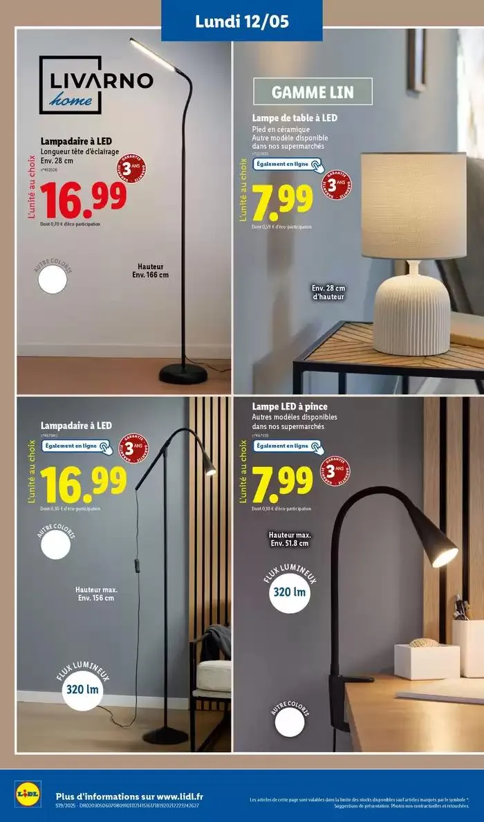 Chez Lidl, retrouvez des accessoires pour la cuisine, le bureau et bien plus encore ! du 8 mai au 12 mai 2025 - Catalogue page 34