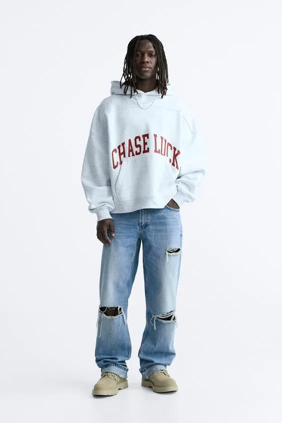 SUDADERA CAPUCHA TEXTO