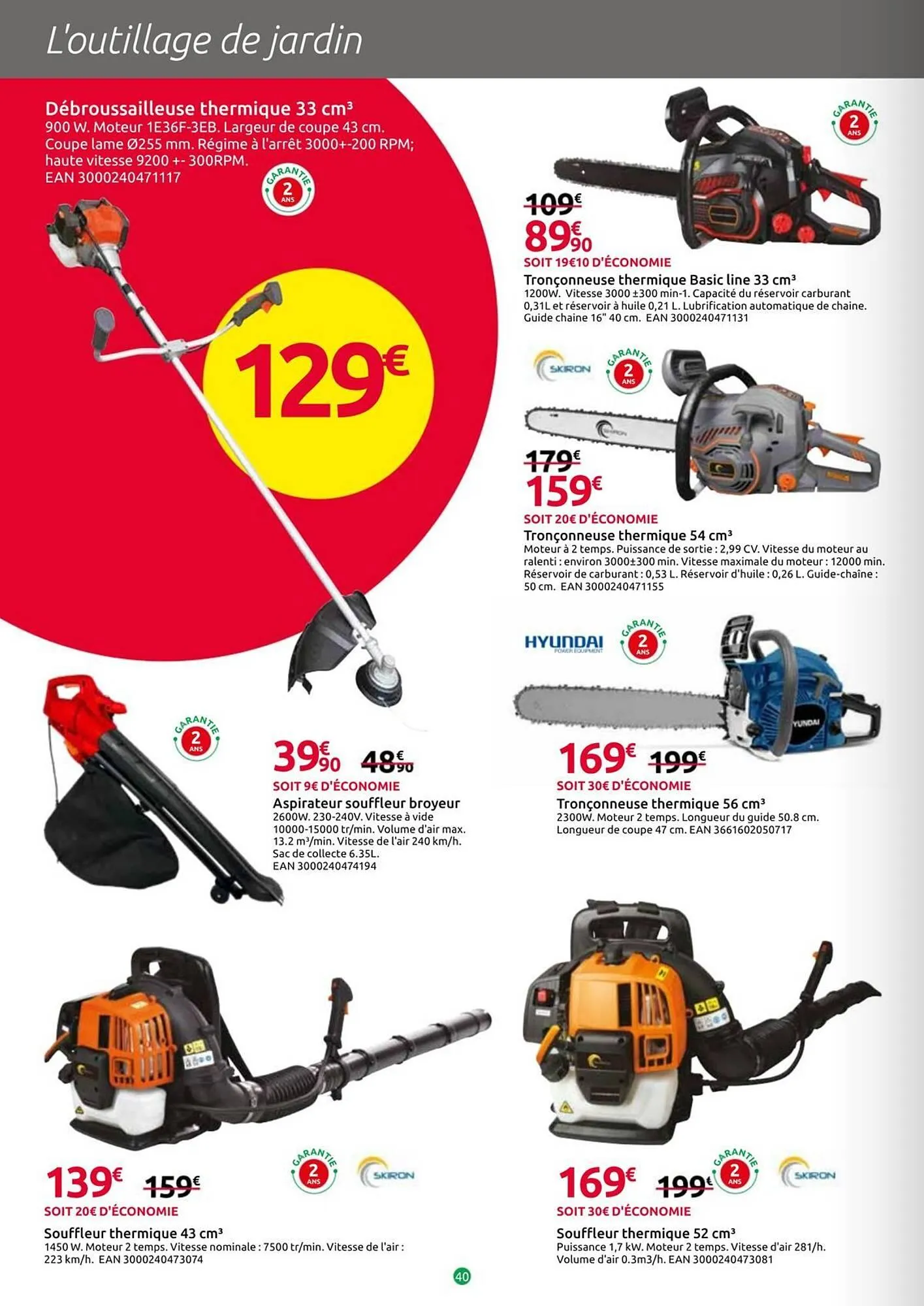 Catalogue Mr Bricolage du 25 mars au 19 avril 2026 - Catalogue page 40