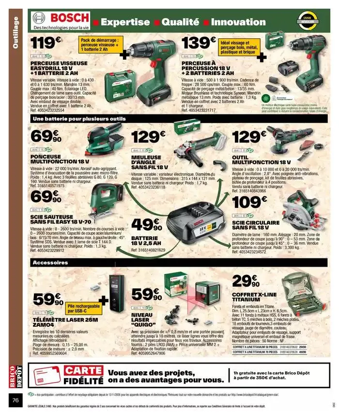 J’améliore mon habitat à prix dépôt du 2 octobre au 9 octobre 2024 - Catalogue page 76