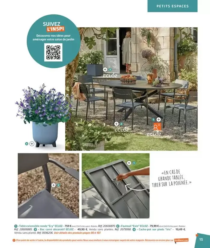 BARBEUC, SIESTE, PÉTANQUE PLACE À LA DÉTENTE du 27 février au 23 juin 2025 - Catalogue page 15