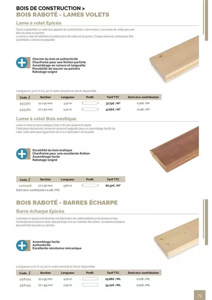 BOIS PANNEAUX 2025 2026 du 30 avril au 31 décembre 2026 - Catalogue page 79