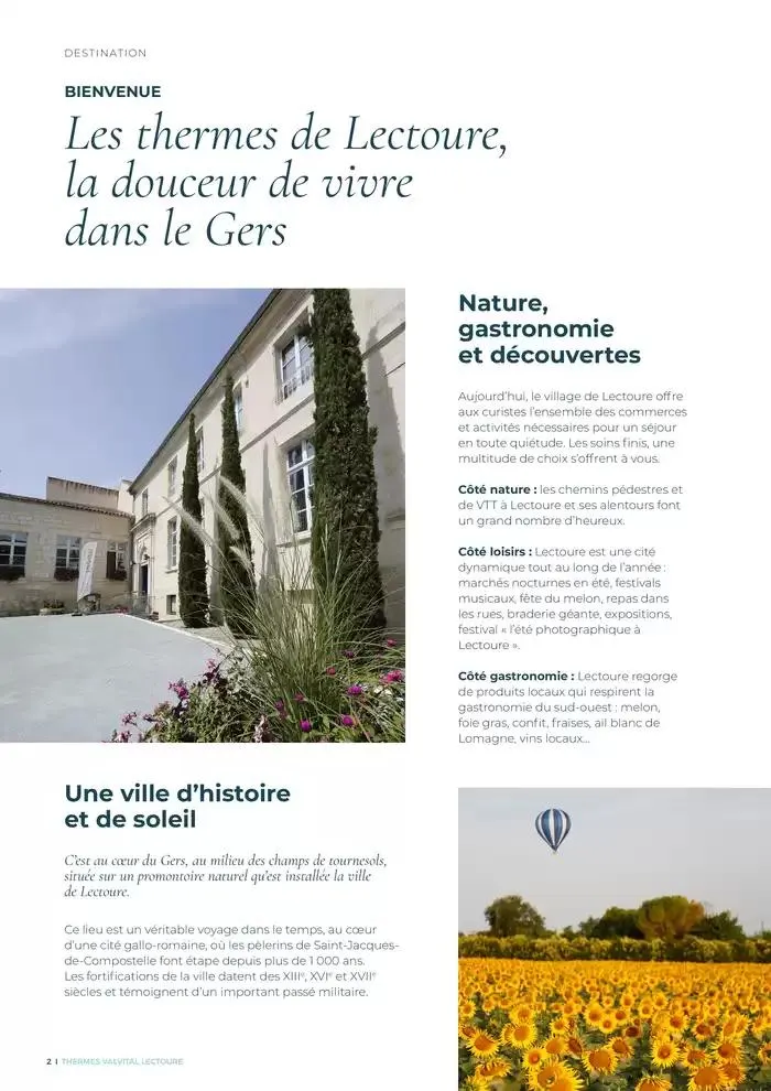 Brochure établissement Lectoure 2025 du 14 avril au 8 novembre 2025 - Catalogue page 2