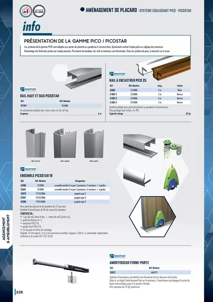 Guide Quincaillerie Serrurerie 2025 - 2026 du 1 avril au 1 avril 2026 - Catalogue page 230
