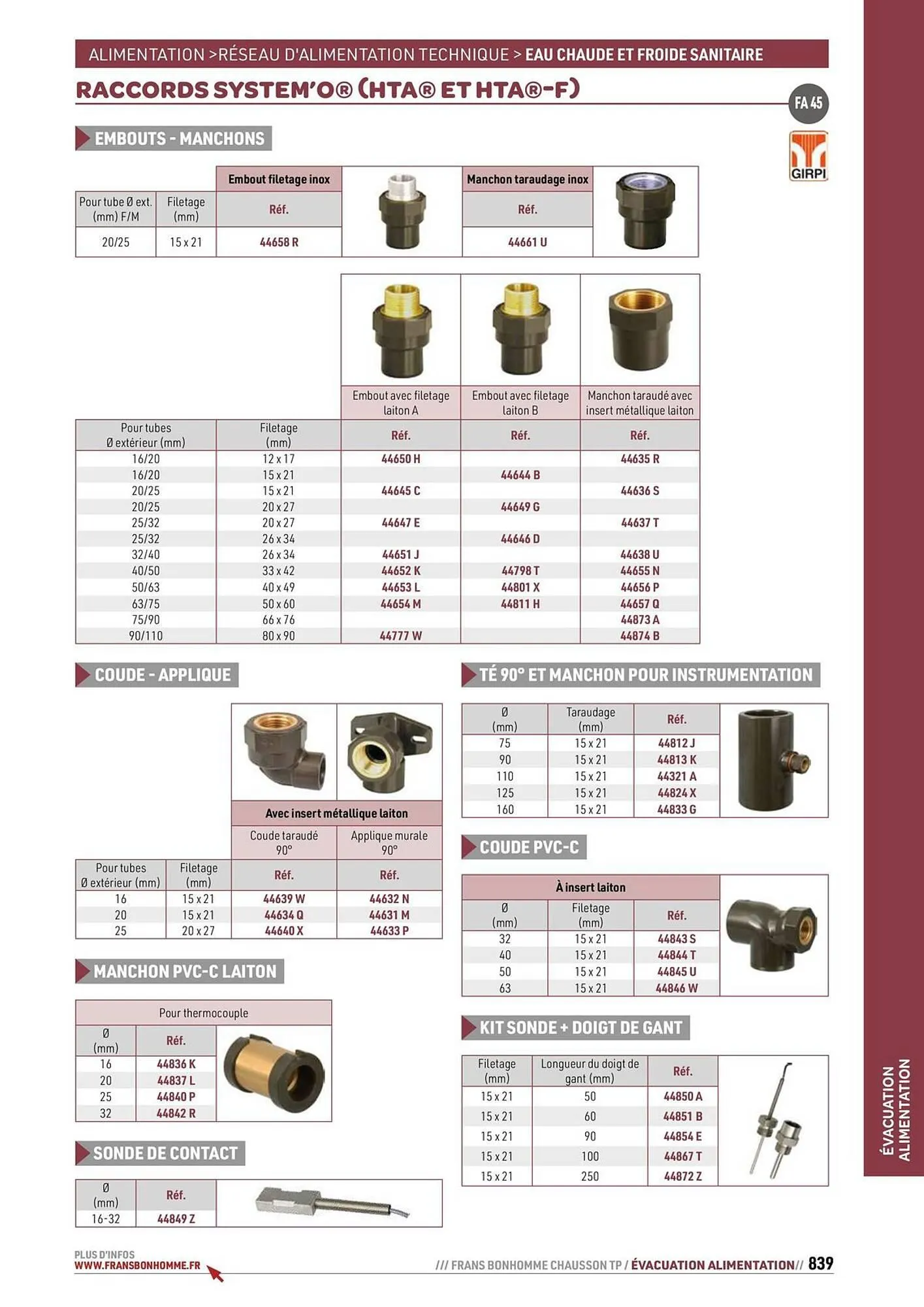Catalogue Chausson Matériaux du 24 septembre au 31 décembre 2025 - Catalogue page 839