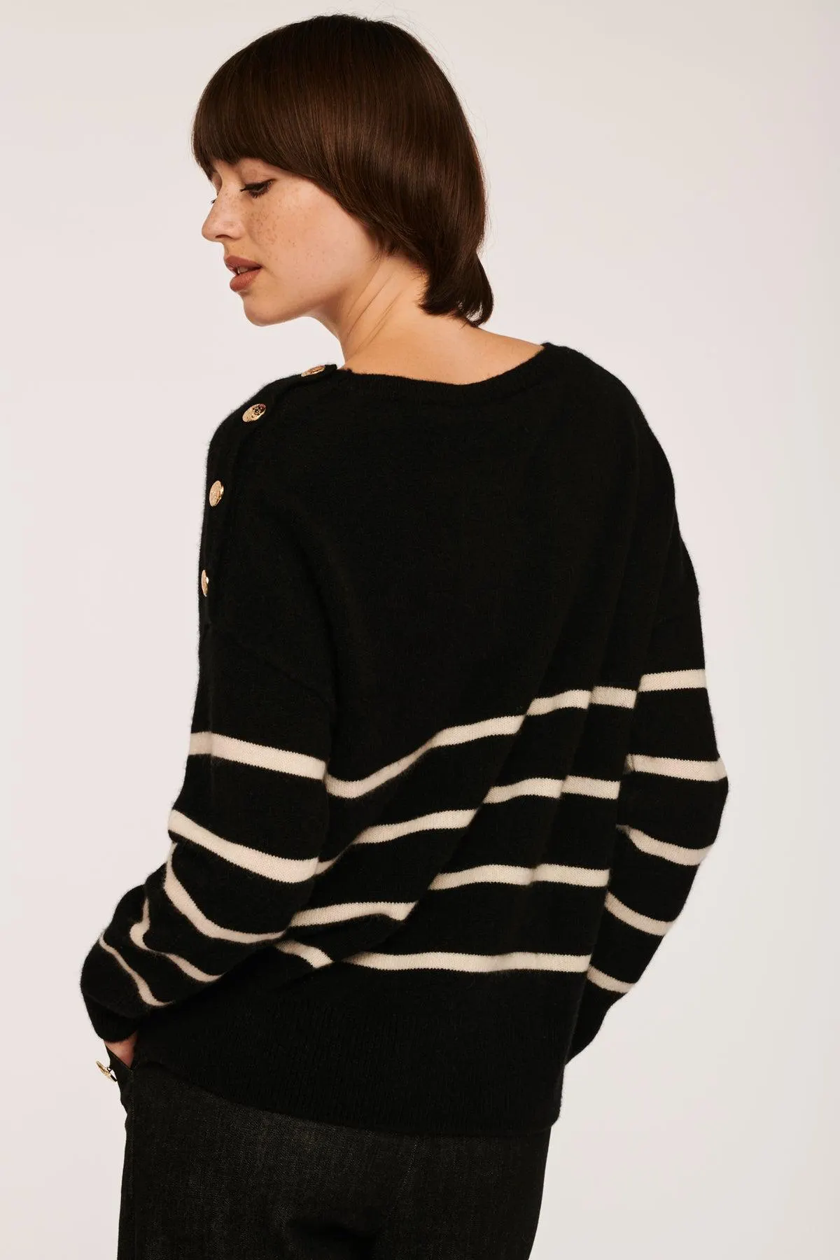 Pull marinière manches longues