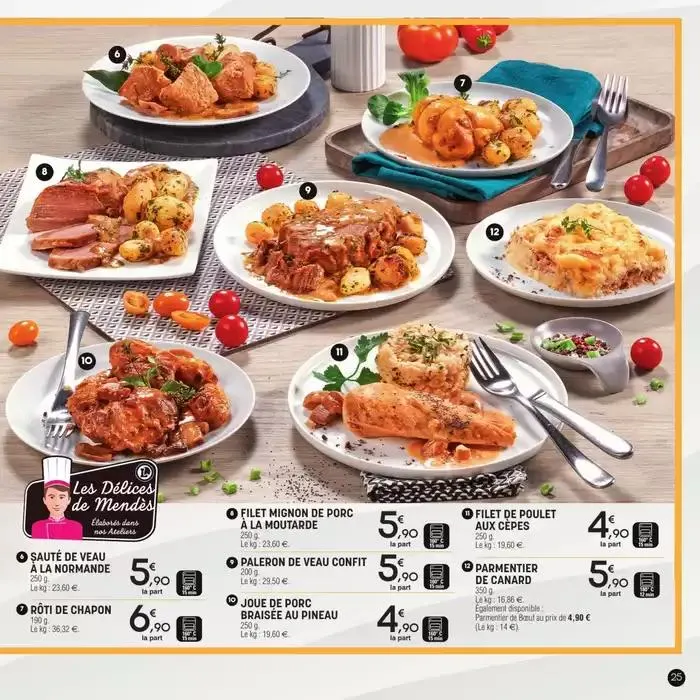 Carte traiteur permanente du 17 avril au 31 mars 2026 - Catalogue page 25