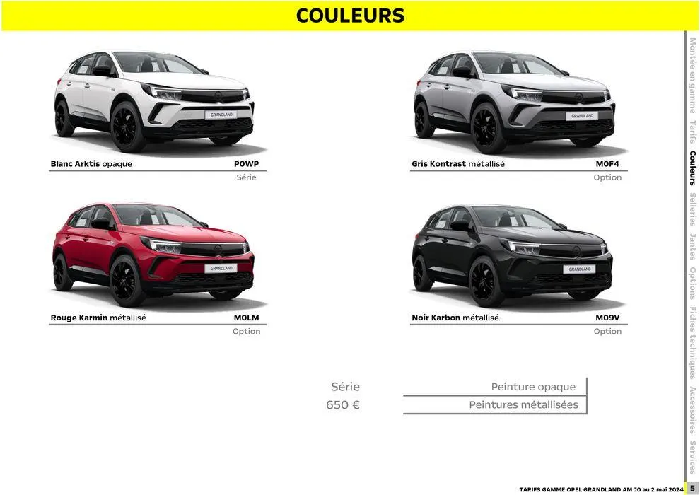 Opel Nouveau Grandland du 3 mai au 3 mai 2025 - Catalogue page 6