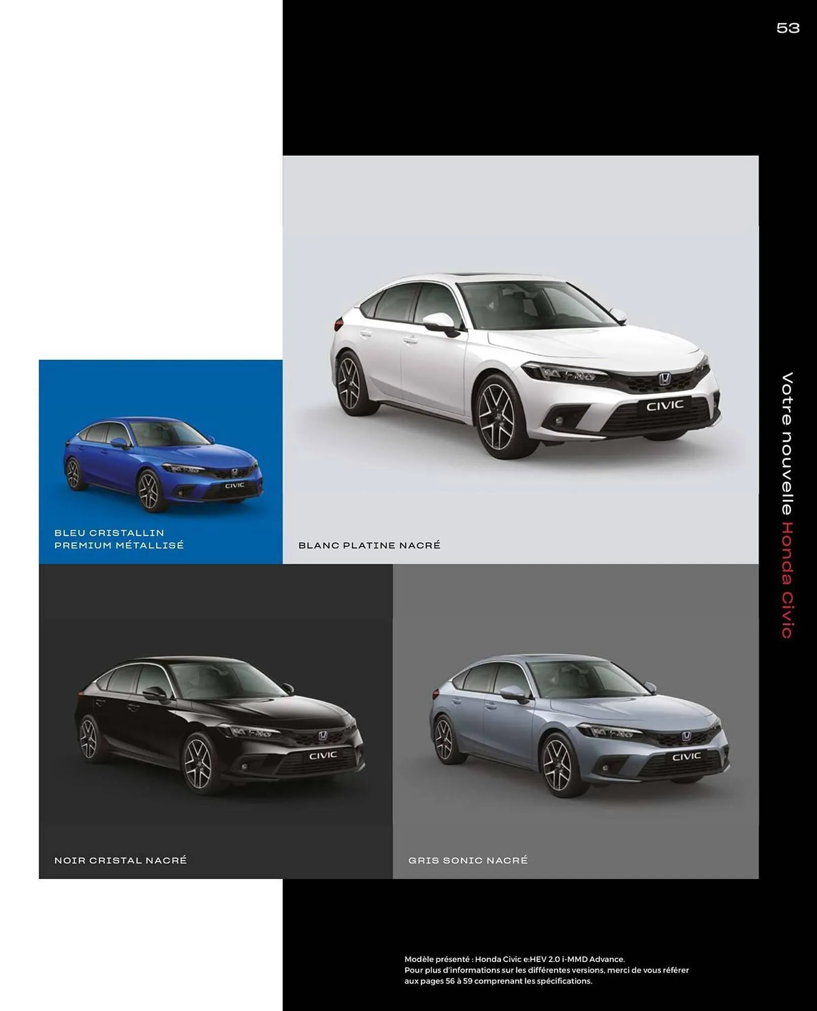 Catalogue Honda Civic Hybrid du 20 décembre au 30 juin 2024 - Catalogue page 53