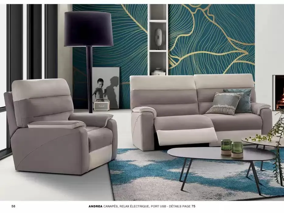 Catalogue Canapés et Fauteuils 2025  du 1 janvier au 31 décembre 2025 - Catalogue page 58