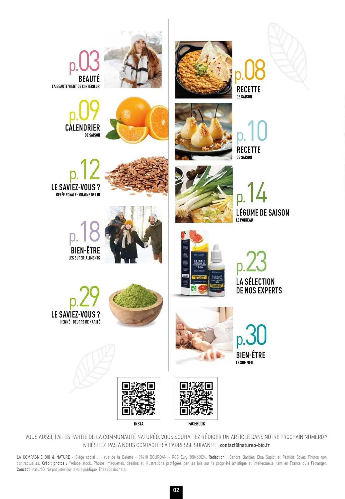 Catalogue naturéO du 22 décembre au 30 avril 2026 - Catalogue page 2