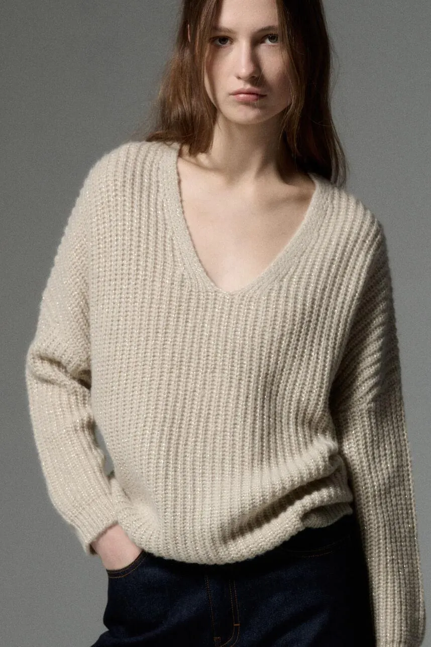 Pull oversize en maille lurex PACIFIC FULLSHY