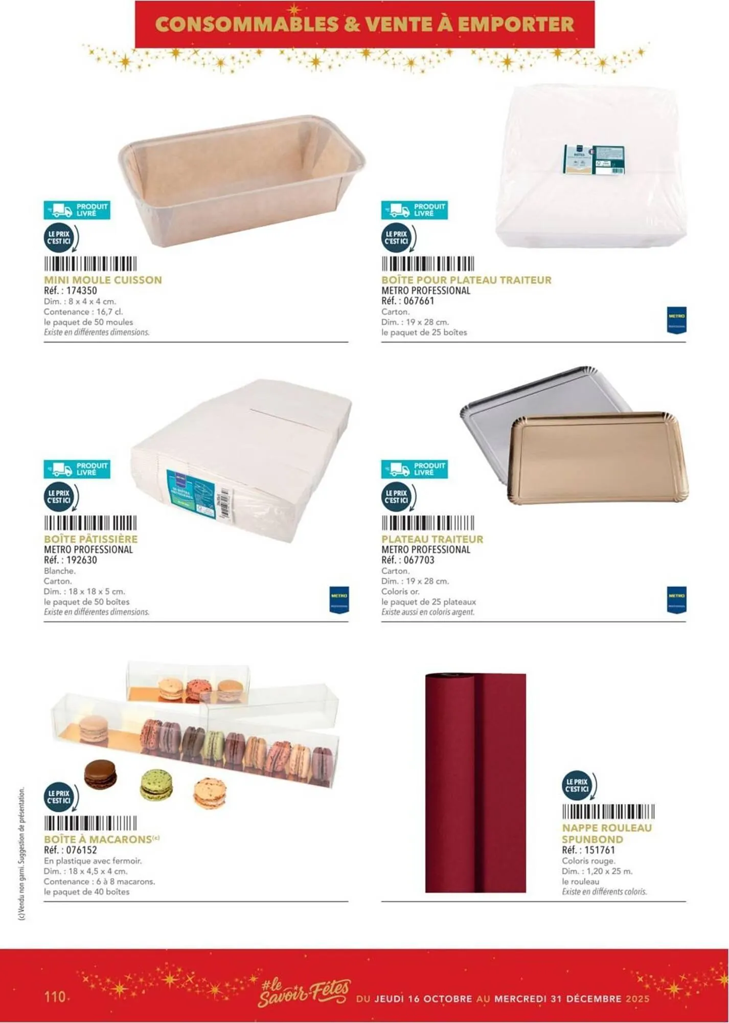 Catalogue METRO du 16 octobre au 31 décembre 2025 - Catalogue page 110