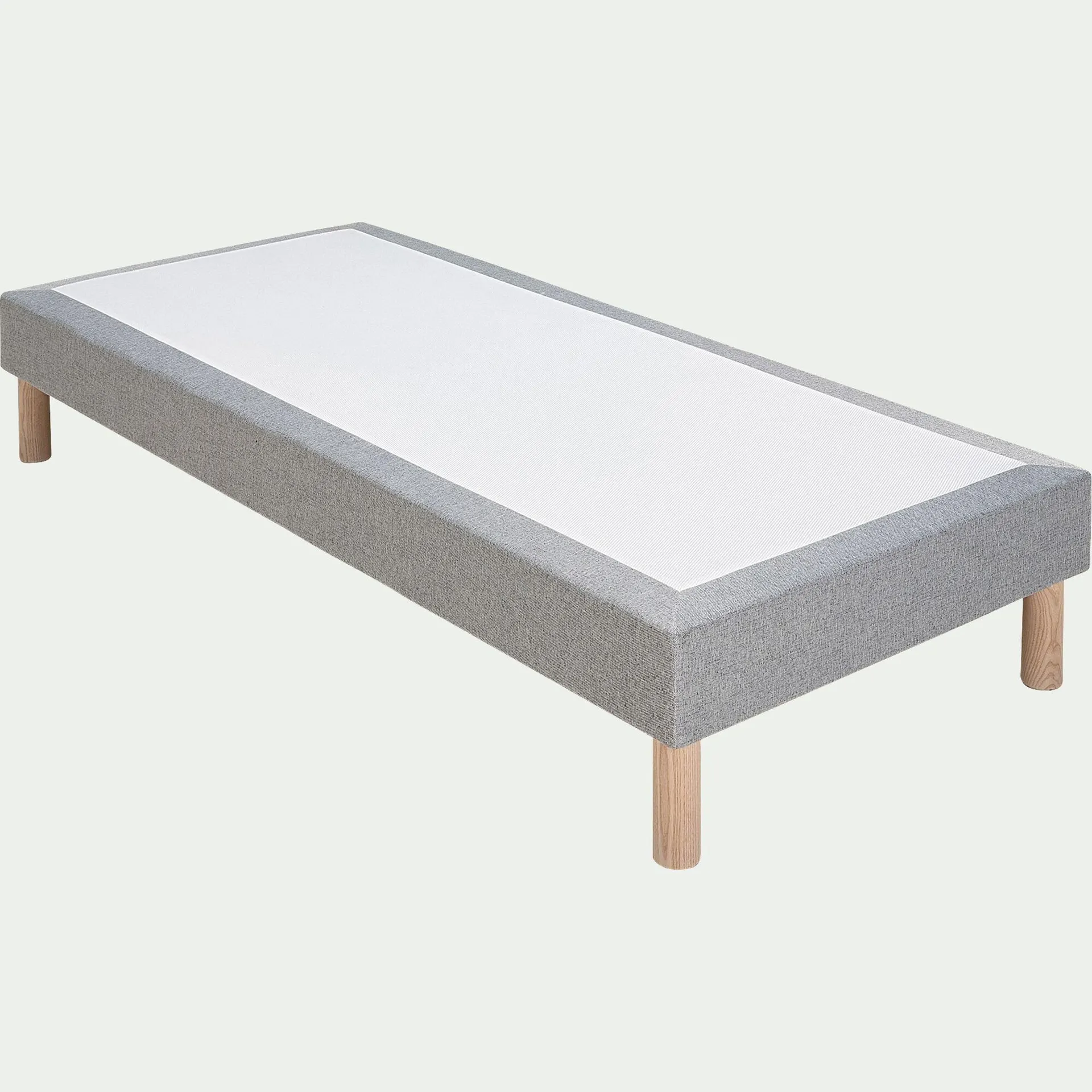 Sommier tapissier 90x190cm gris clair