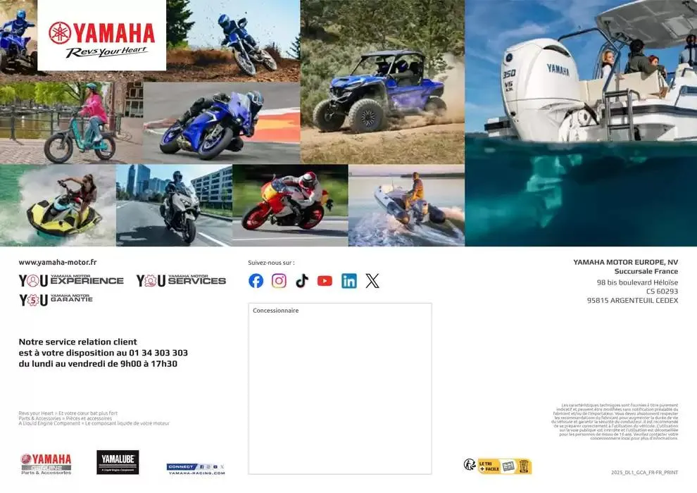 Catalogue Yamaha du 15 avril au 31 décembre 2025 - Catalogue page 36