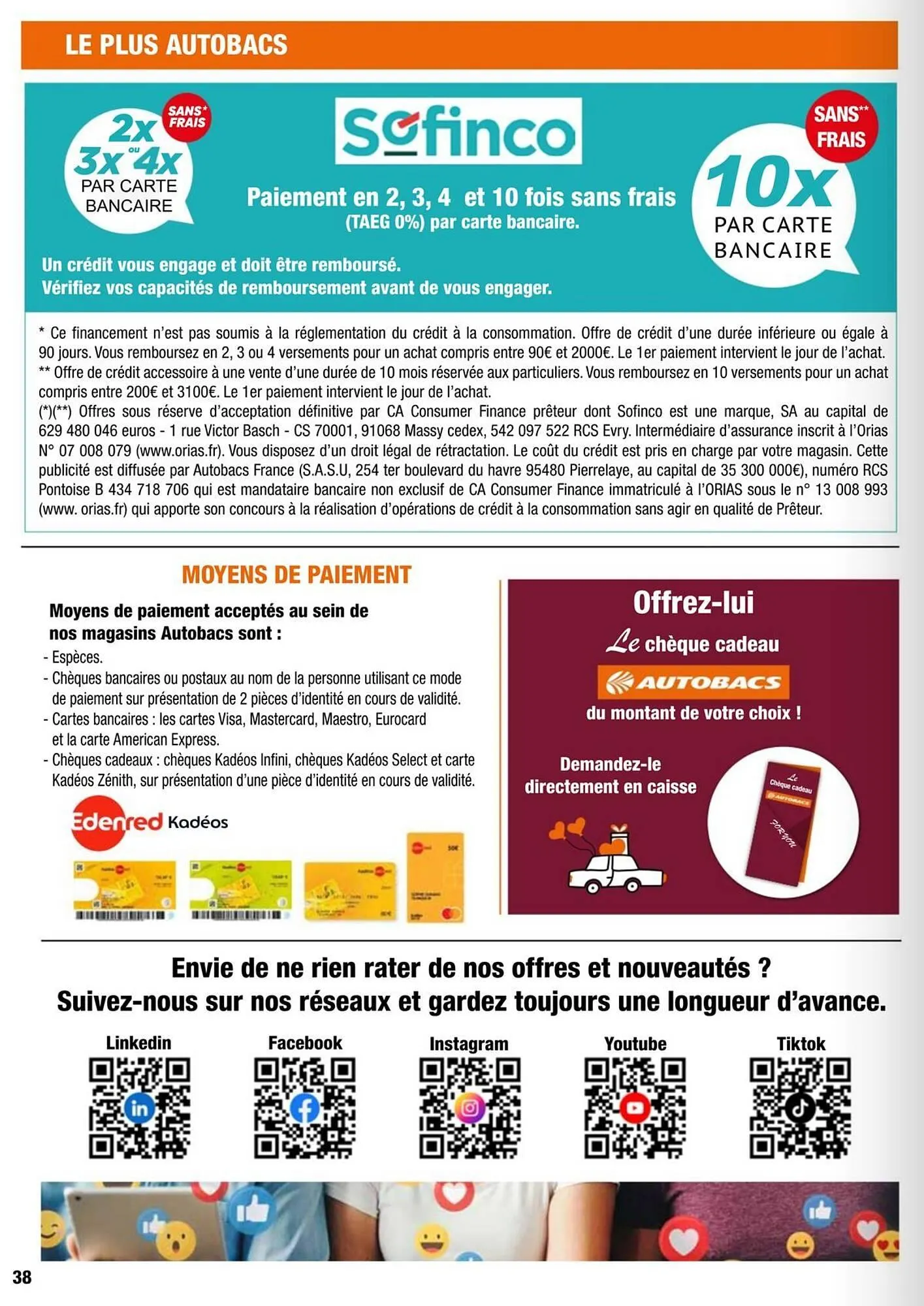 Catalogue Autobacs du 25 avril au 30 juin 2026 - Catalogue page 38