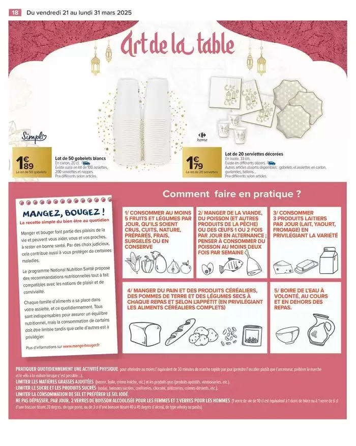 TOUT L'AÏD EL FITR À PETITS PRIX du 21 mars au 31 mars 2025 - Catalogue page 20