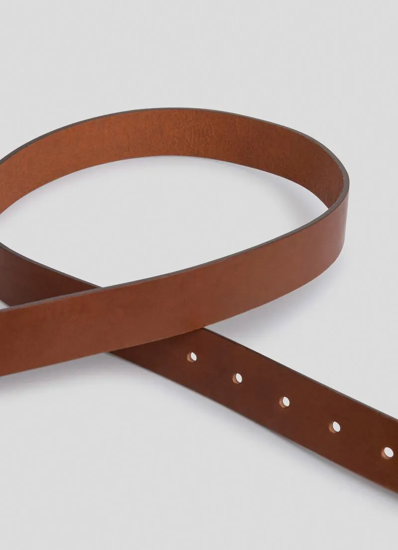 CEINTURE LISSE EN CUIR