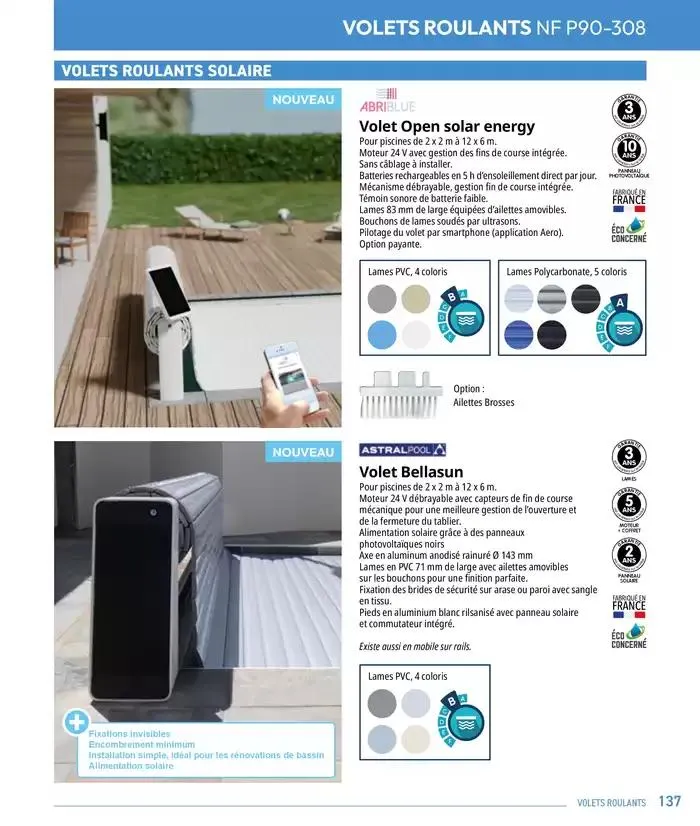 Les plaisir de l'eau Piscine,Spa,Arrosage du 10 mars au 31 décembre 2025 - Catalogue page 137