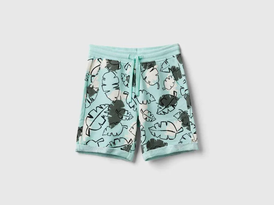 Bermuda à motif exotique