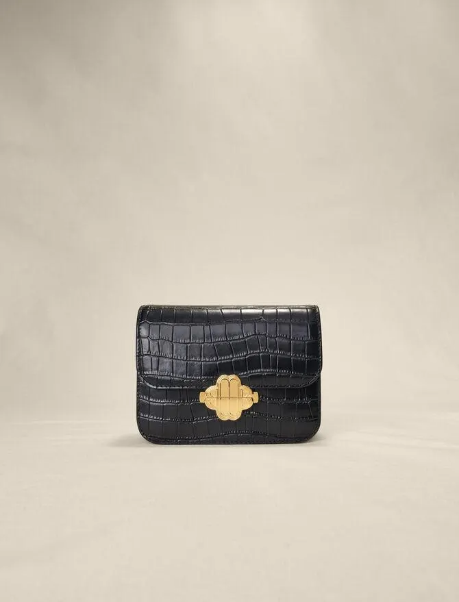 en cuir façon croco Clover