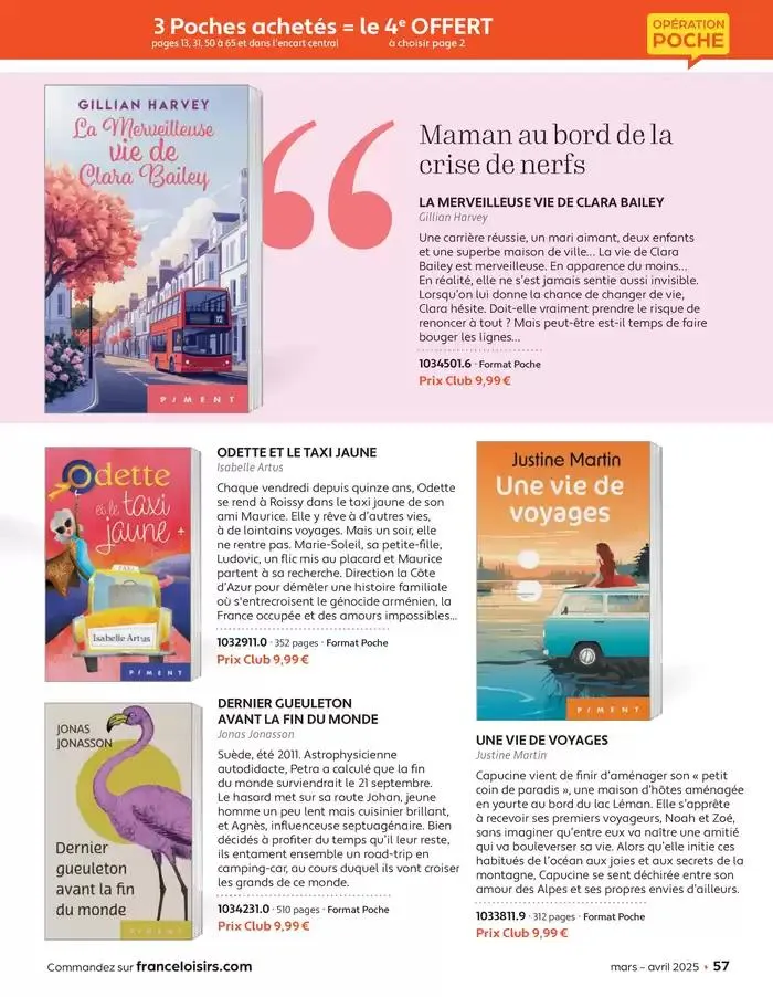 Mars - Avril 2025 du 4 mars au 30 avril 2025 - Catalogue page 57