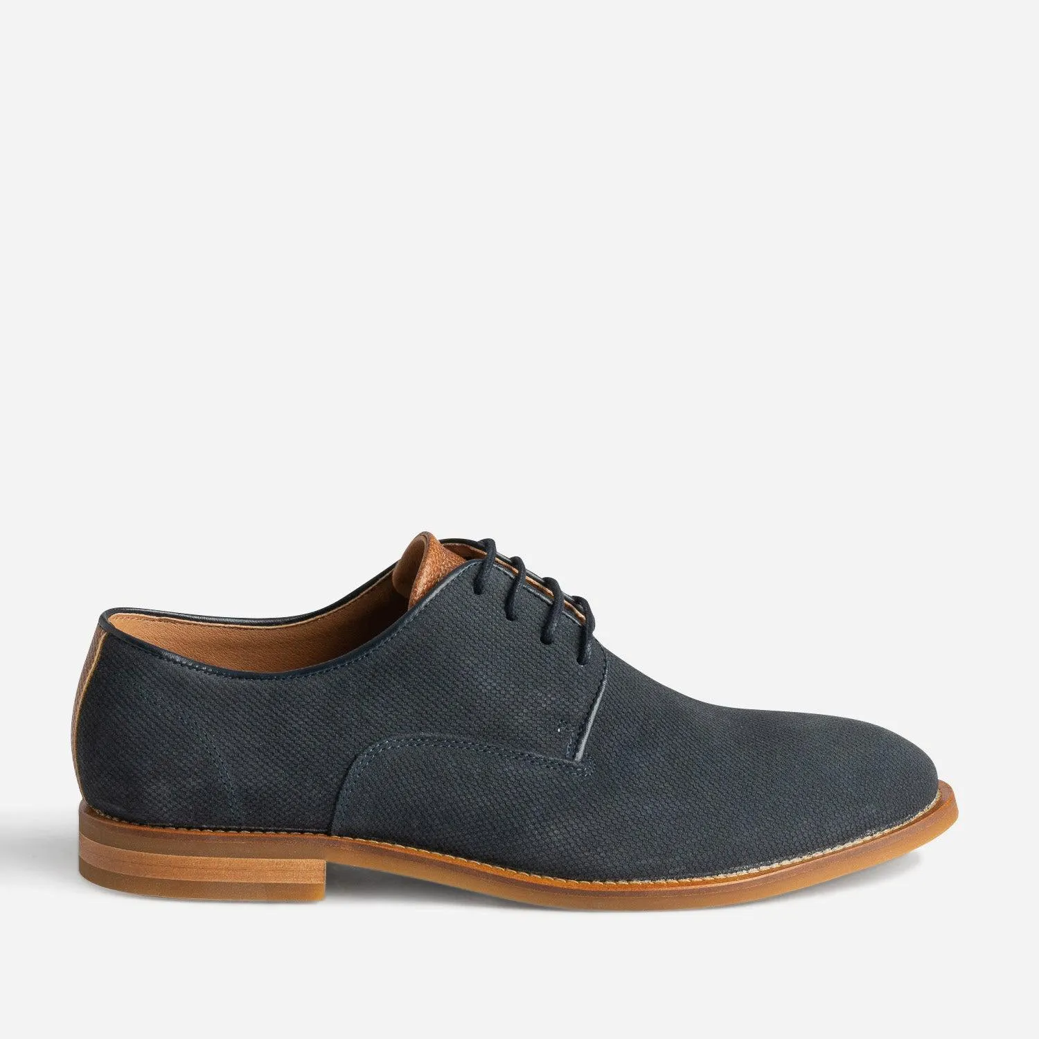 Derby marine cuir éco-conçu