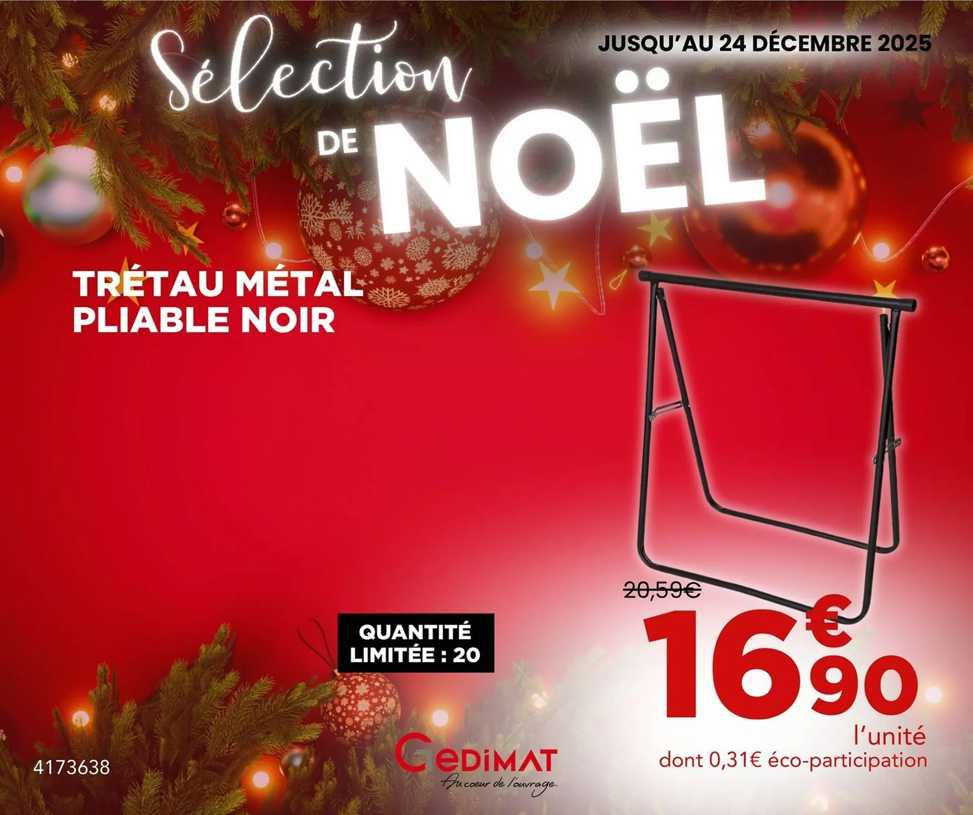 Catalogue Gedimat du 3 décembre au 24 décembre 2025 - Catalogue page 37