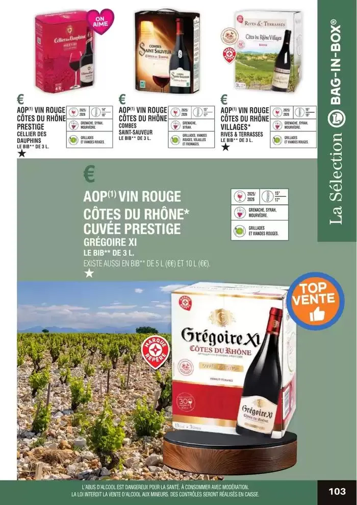 GUIDE DES VINS 2025 2026 du 27 février au 31 janvier 2027 - Catalogue page 103