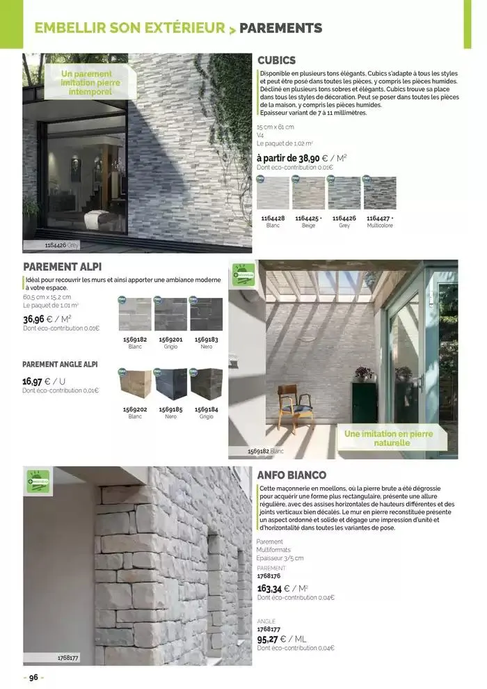 Aménagements Extérieurs 2025 du 30 avril au 31 décembre 2025 - Catalogue page 96