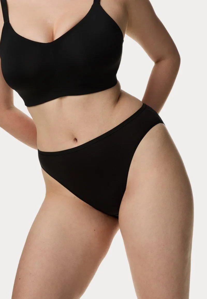 5 PACK HIGH LEG - Slip - black