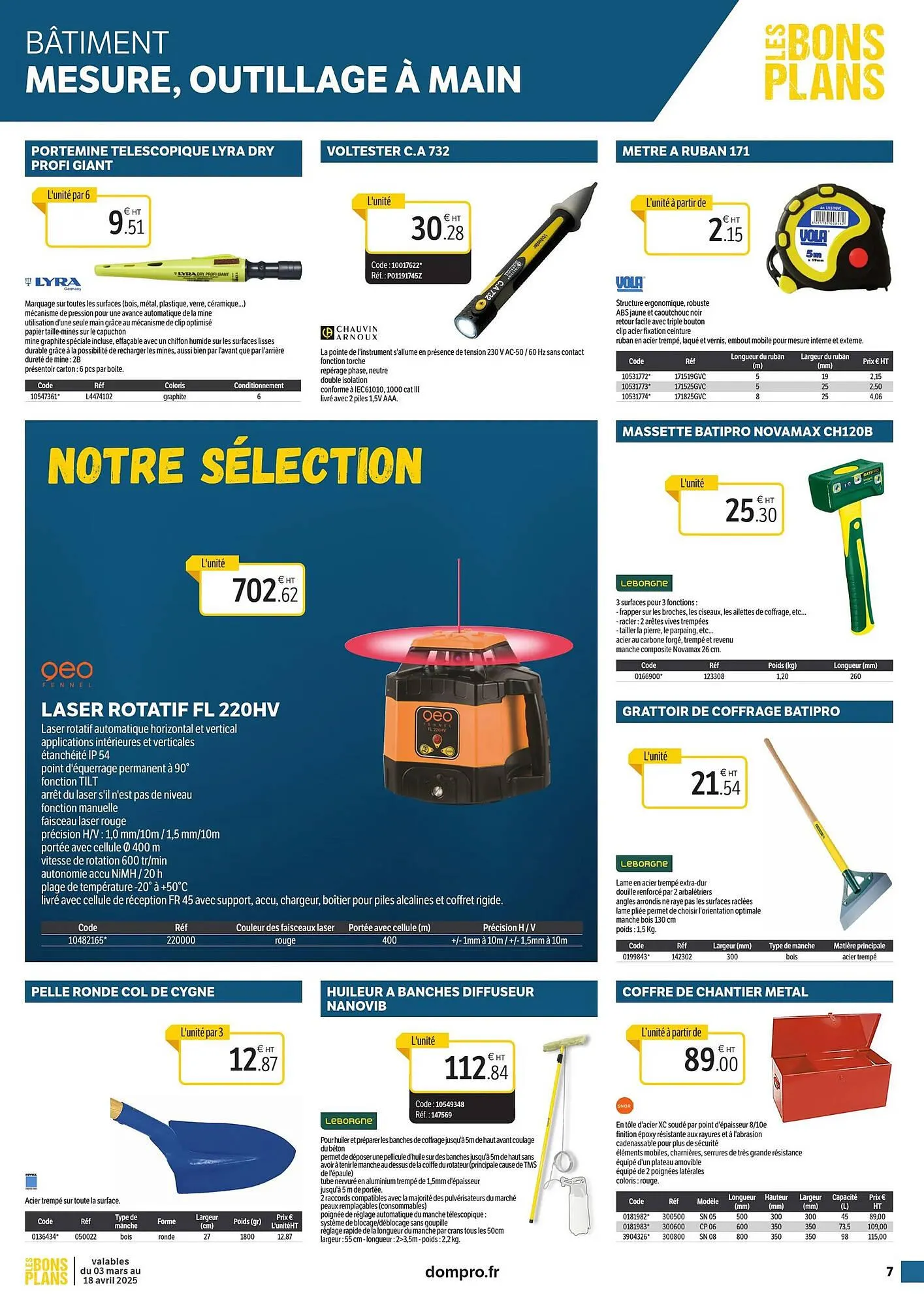 Catalogue DomPro du 3 mars au 18 avril 2025 - Catalogue page 7