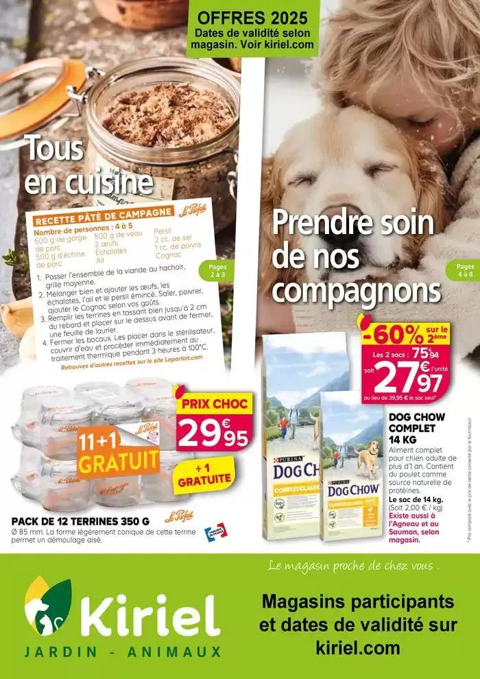 PROMOTIONS CUISINE & ANIMALERIE 2025 du 6 janvier au 31 mai 2025 - Catalogue page 1