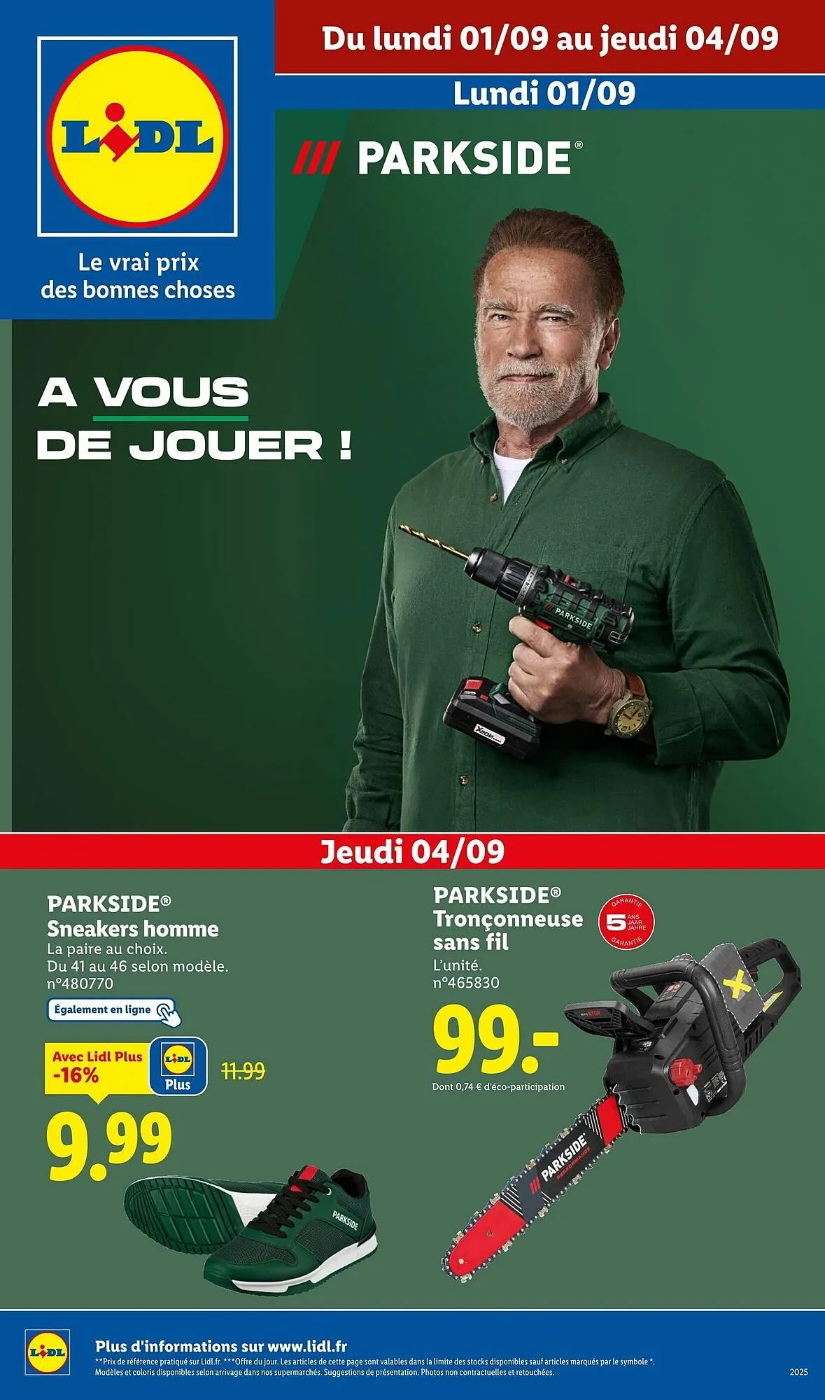 Catalogue Lidl du 1 septembre au 4 septembre 2025 - Catalogue page 1