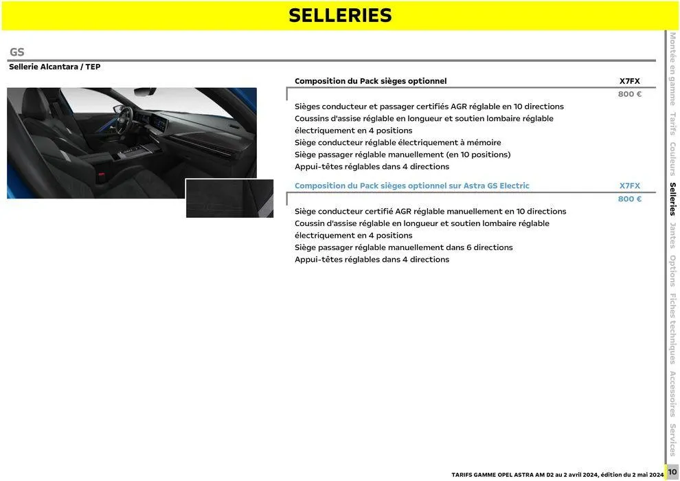 Opel Nouvelle Astra du 3 mai au 3 mai 2025 - Catalogue page 11