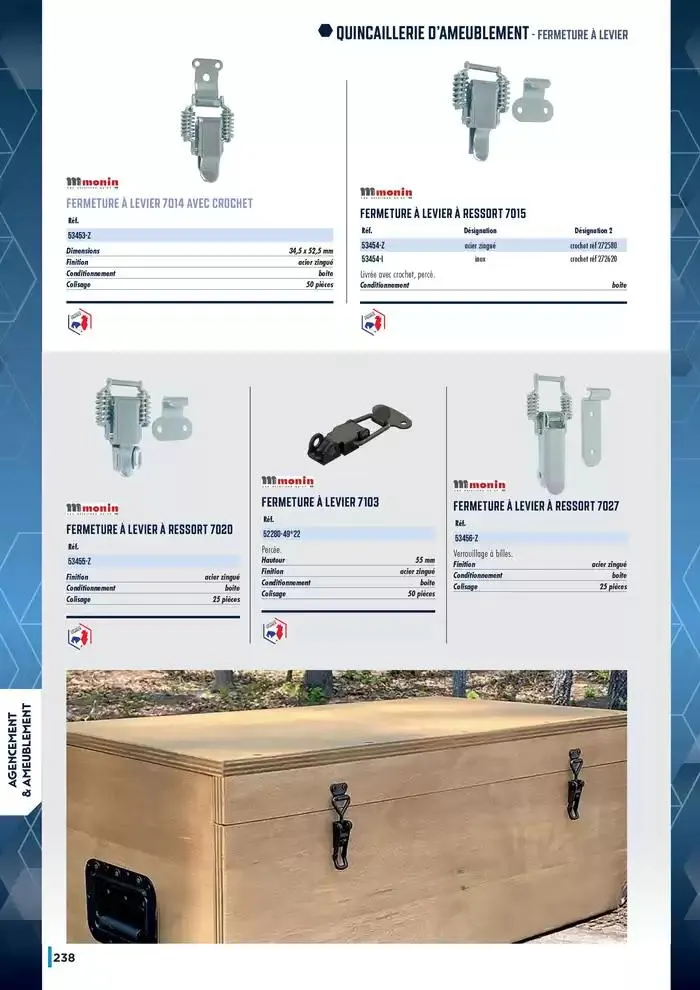 Guide Quincaillerie Serrurerie 2025 - 2026 du 1 avril au 1 avril 2026 - Catalogue page 240