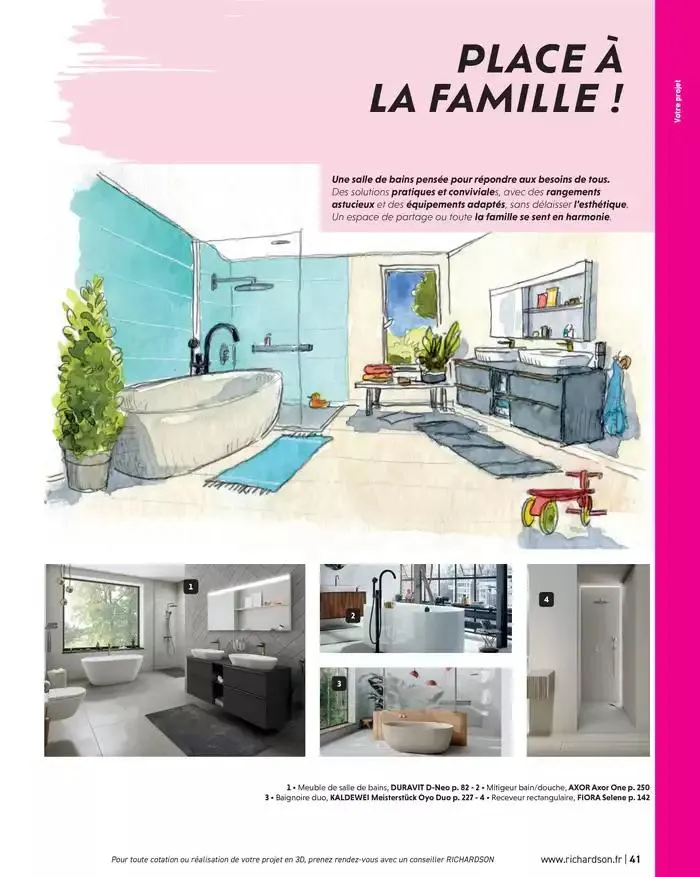 SALLE DE DE BAINS ET CARRELAGE 2025 du 11 avril au 31 décembre 2025 - Catalogue page 43