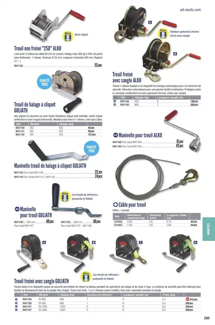 Catalogue Accastillage Diffusion 2025 du 1 janvier au 31 décembre 2025 - Catalogue page 301