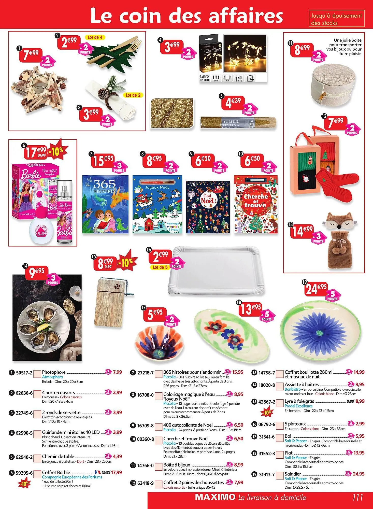 Catalogue Maximo du 21 novembre au 23 décembre 2025 - Catalogue page 111