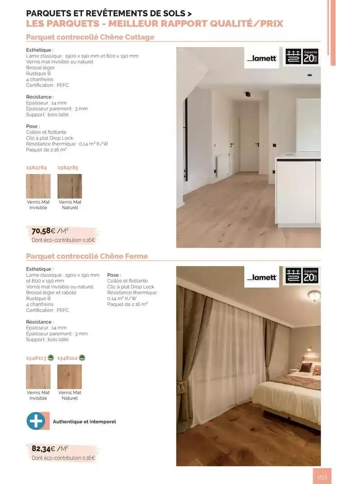 BOIS PANNEAUX 2025 2026 du 30 avril au 31 décembre 2026 - Catalogue page 159