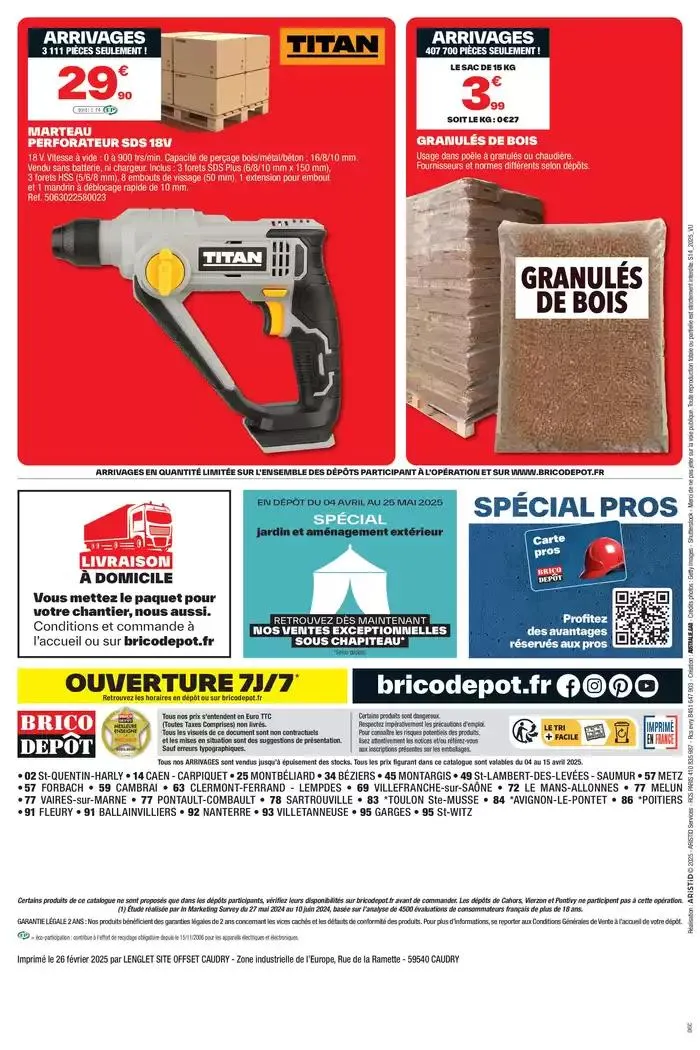 Spécial chantier extérieur ! du 4 avril au 24 avril 2025 - Catalogue page 24