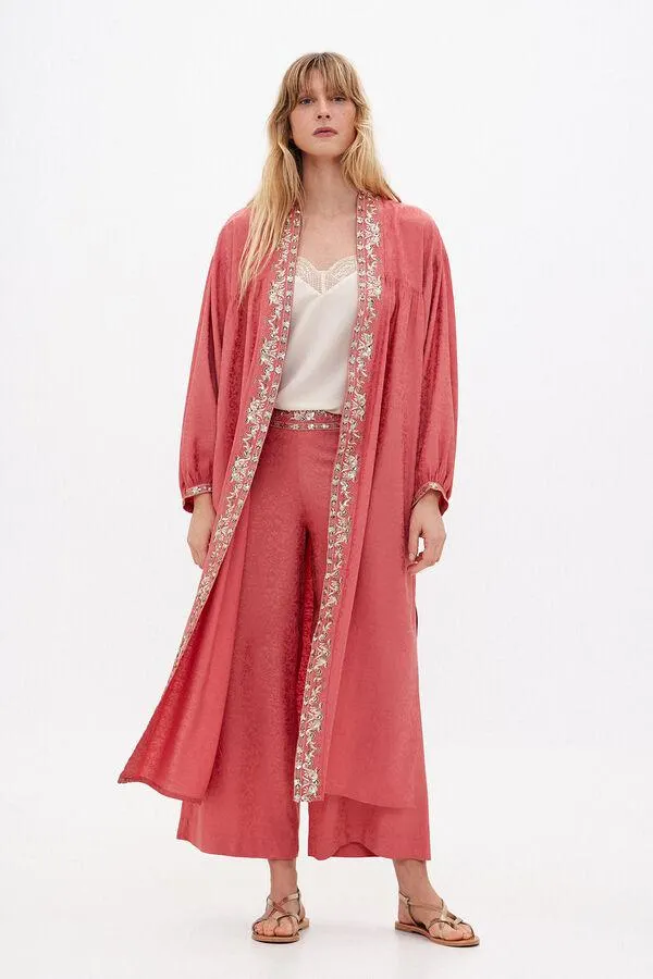 Cali. Kimono largo de jacquard