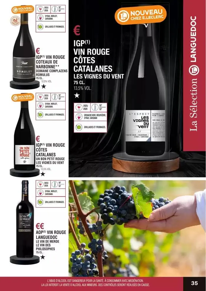 GUIDE DES VINS 2025 2026 du 27 février au 31 janvier 2027 - Catalogue page 35