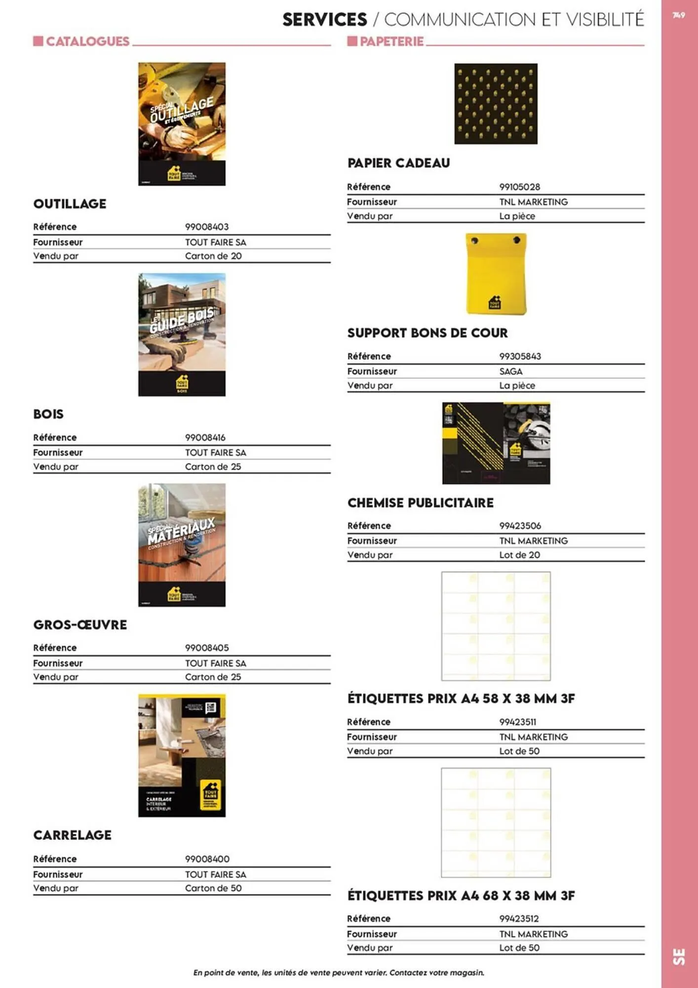 Catalogue Tout faire matériaux du 17 décembre au 30 décembre 2025 - Catalogue page 720