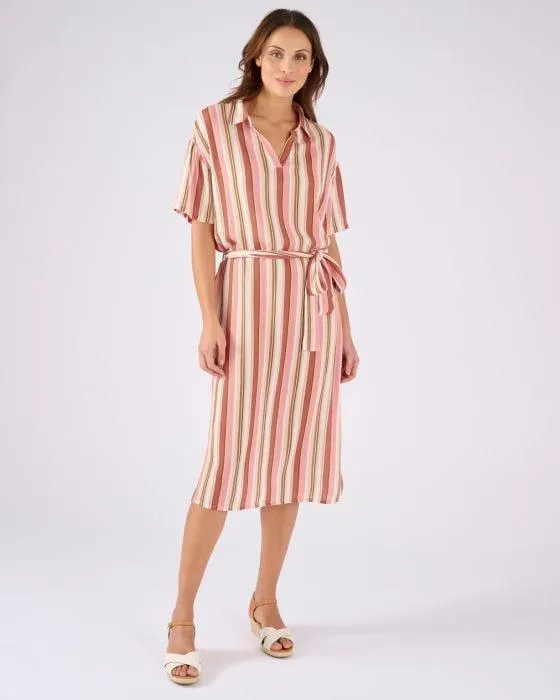 Robe en tissu créponné pure viscose