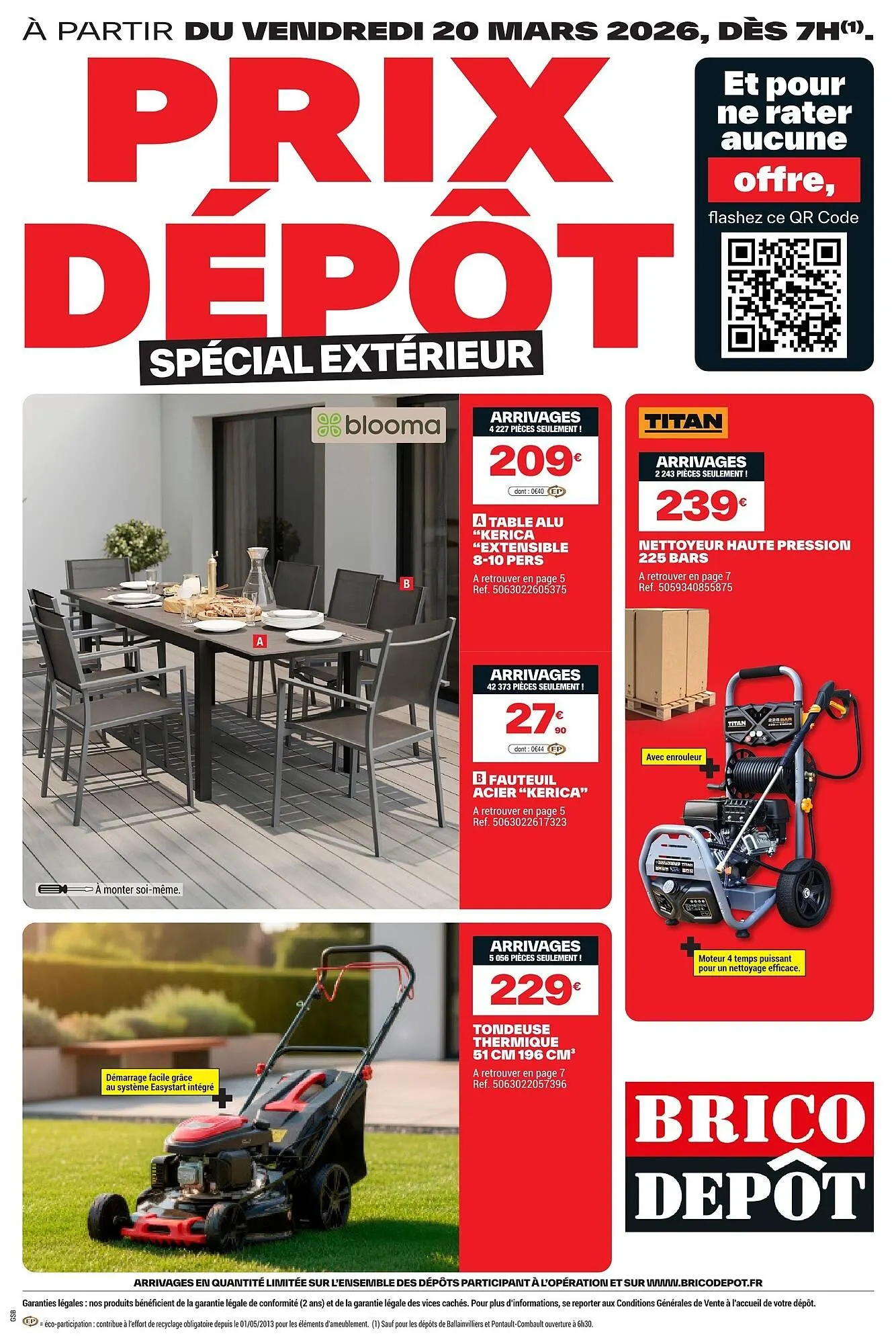 Catalogue Brico Dépôt du 20 mars au 2 avril 2026 - Catalogue page 1