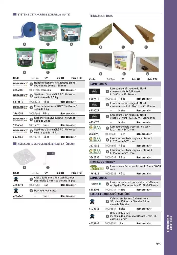 Matériaux 2025 du 1 janvier au 31 décembre 2025 - Catalogue page 397