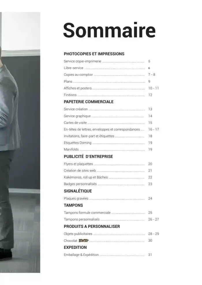 Catalogue Services Imprimerie 2025 du 16 avril au 31 décembre 2025 - Catalogue page 3