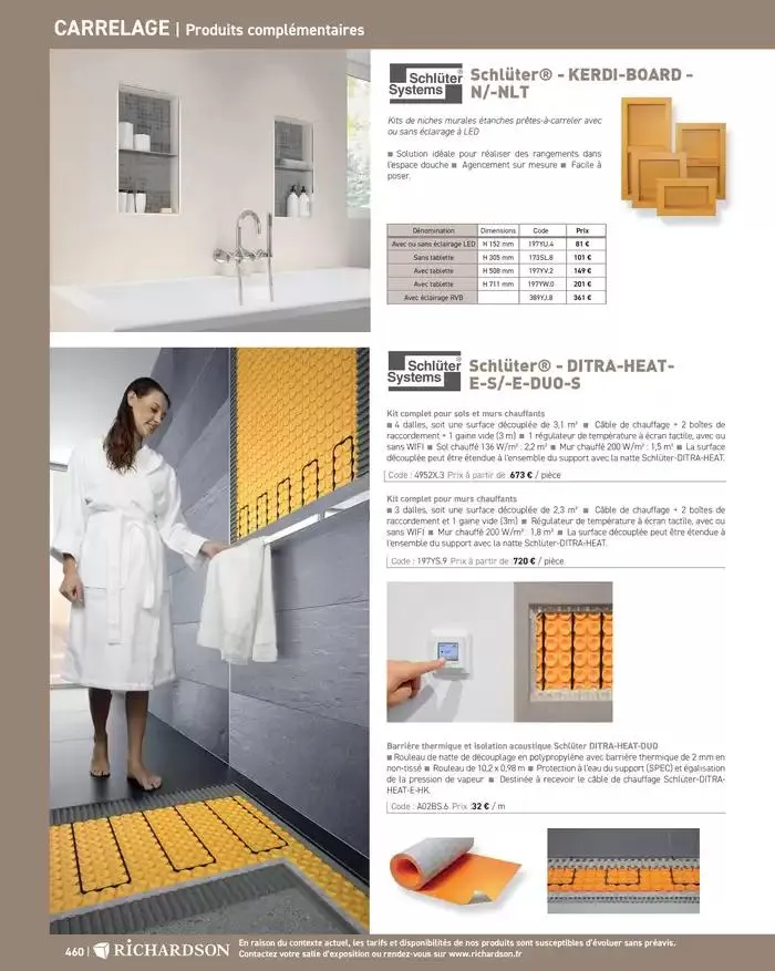 SALLE DE DE BAINS ET CARRELAGE 2025 du 11 avril au 31 décembre 2025 - Catalogue page 462