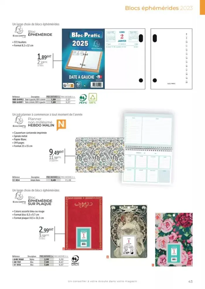 Catalogue agendas de bureau 2024-2025 du 8 octobre au 31 décembre 2025 - Catalogue page 37